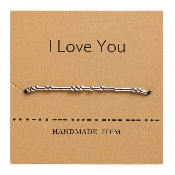 Fashion Jewelry Jewelry - Unisex Morse Code I Love You Bracelet Price Firm